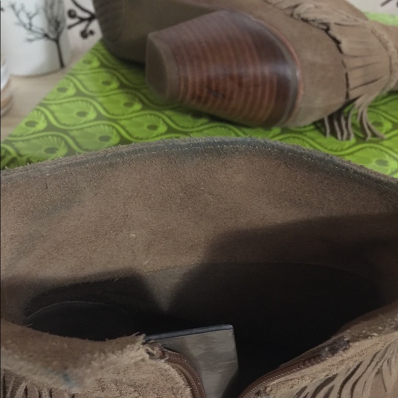 Gianna Bini suede fringe booties - Picture 4 of 7